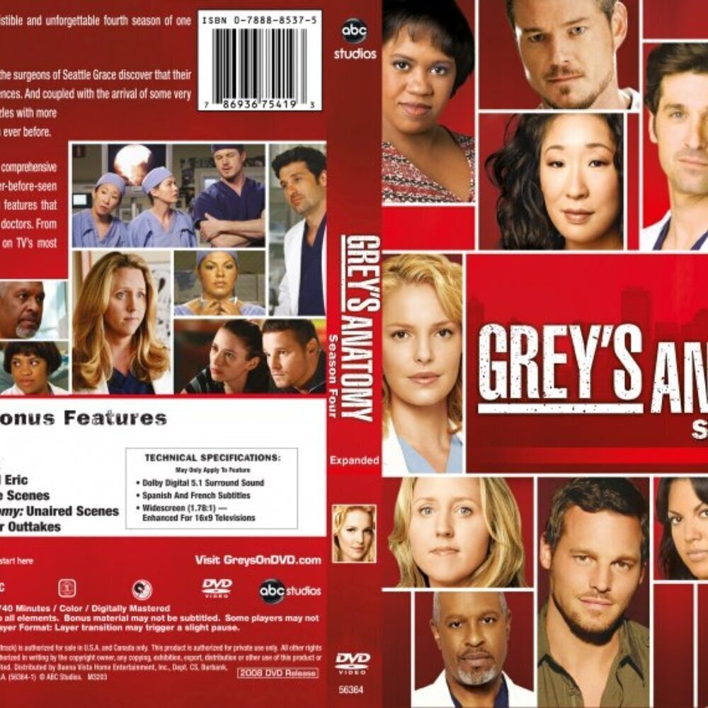 Grey's Anatomy Season Four Expanded NEW in sealed Package